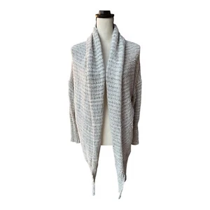 Free People Open Cardigan Women's Size Large Gray Chunky Knit - Picture 1 of 4