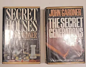 Lot 2 John Gardner Hardback Book The Secret Houses and Secret Generations - Picture 1 of 5