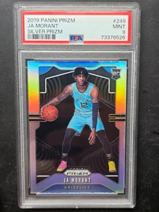 🔥 2019 PANINI PRIZM JA MORANT #249 SILVER PRIZM ROOKIE RC MINT PSA 9 🔥 - Picture 1 of 6