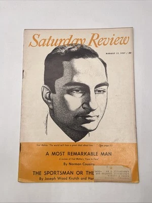 Saturday Review Magazine August 17 1957 / Ved Mehta A Most Remarkable Man Foto 1 de 3