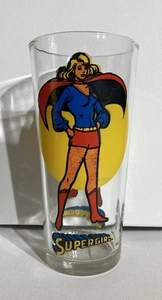 VTG 1976 Supergirl Pepsi Glass Super Series DC Comics UNUSED Mispaint - Picture 1 of 7