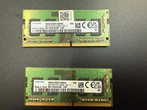 2x Samsung (4GB) 1Rx16 PC4-3200AA DDR4 Laptop RAM Memory M471A5244CB0-CWE - Picture 1 of 1