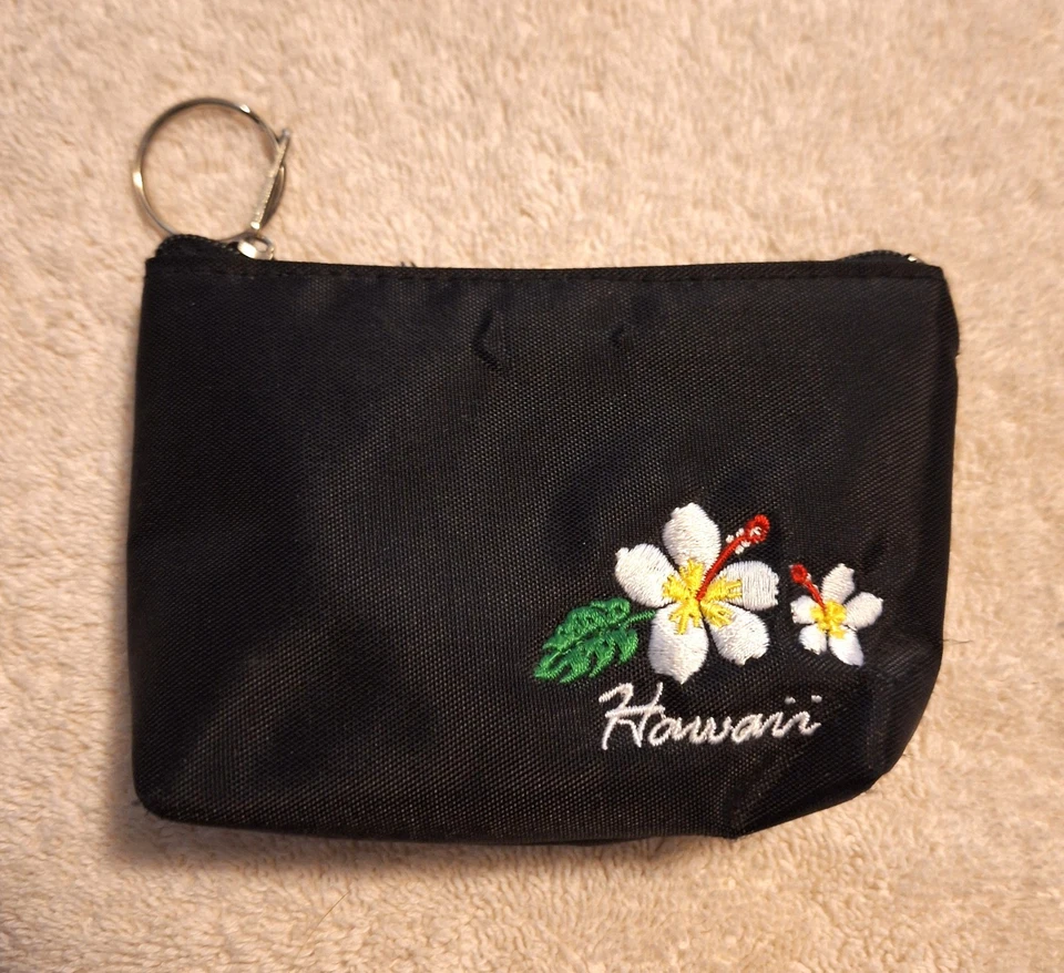 Мешок для монет на молнии с Гавайев 3 1⁄2 дюйма x 5 дюймов черный - Изображение 1 из 1