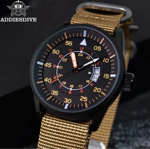 ADDIESDIVE 44MM Quarz Militär Taucher Nylon robust Versand aus USA - Bild 1 von 6