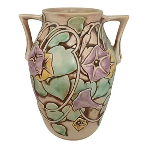 Roseville Morning Glory White 1935 Vintage Art Pottery Ceramic Vase 727-8 - Picture 1 of 6