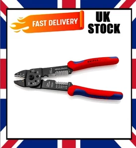 Knipex 97 21 215 Terminal Crimping Stripping Pliers 215mm - Free Delivery UK - Picture 1 of 1