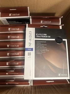 Noctua NF-A12x15 PWM 4-Pin 120mm Premium Quiet Slim Fan - Brown - 4 count - Photo 1/2