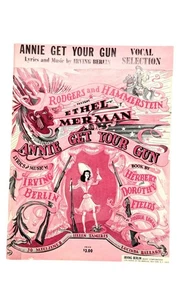 Libro vocal de música con letras de Annie Get Your Gun de colección Irving Berlin Ethel Merman - Imagen 1 de 7