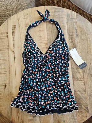 Camiseta tankini Profile By Gottex para mujer talla 6 nueva con etiquetas piscina playa ropa de resort  Foto 1 de 4