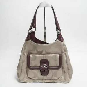 Coach Hobo One Shoulder Signature Handbag Tote Used item For Woman Japan - Picture 1 of 12