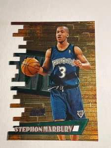 1997-98 Stadium Club Triumvirate Luminous Stephon Marbury Timberwolves - Picture 1 of 14