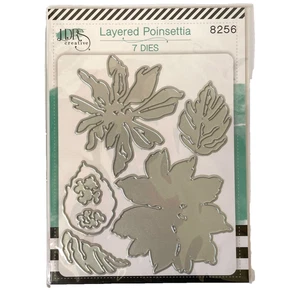 LDRS Creativo Capas de Pascua 7 Troqueles Navidad Floral Álbum de Recortes 8256 Nuevo - Imagen 1 de 5