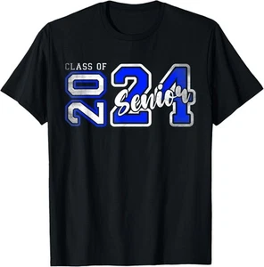 Senior 2024 Class of 2024 Seniors Graduation 2024 Senior 24 T-Shirt Hoodie - Picture 1 of 17