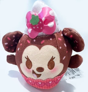 Minnie Mouse Strawberry Cupcake Baked Treats Munchling Small Plush Disney S01 - Picture 1 of 3