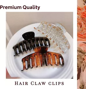 Women Girls Large Hair Claw Clamps Clips Butterfly Claw Clamp Hair Accessories - Picture 1 of 34