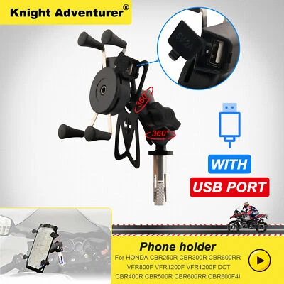 Mobile Phone Holder GPS Navigation Bracket For HONDA CBR 600RR CBR250R CBR300R - Image 1 of 4