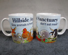 2 Lovely Vintage Hillside Animal Sanctuary Ceramic Mugs Holds 300ml