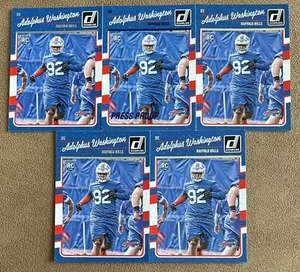 Adolphus Washington 2016 Panini Donruss Rookie #302 Lot of 5 w/ Blue Press Proof - Picture 1 of 2