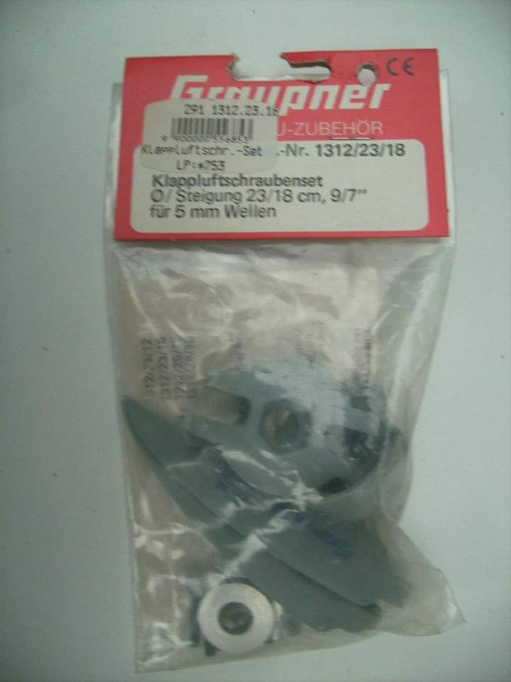 Juego de tornillos de aire plegables Graupner 1312.23.18 para eje 5 mm Foto 1 de 1