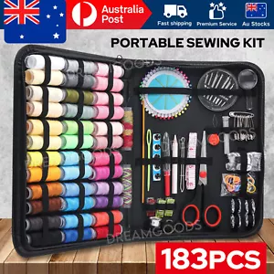 183Pcs Sewing Kit Portable Mini Premium Travel Home Beginner Emergency - Picture 1 of 11
