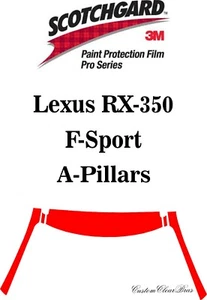 3M Scotchgard Paint Protection Pro Series 2020 2021 2022 Lexus RX-350 F-Sport - Picture 1 of 3