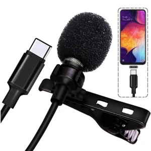 USB Typ C Anschluss Professionelle Lavalier Mikrofon Audio Video Aufnahmek Mic - Bild 1 von 8