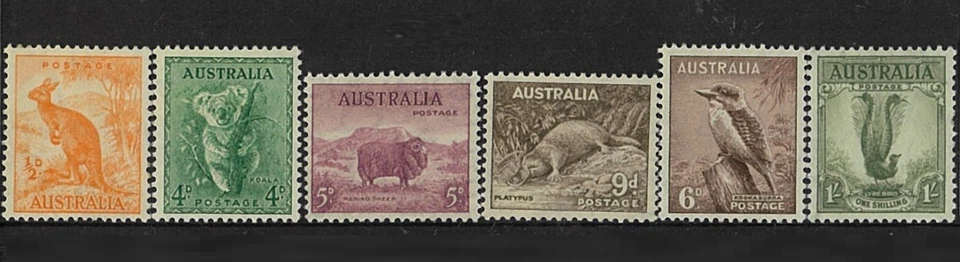 1942 Australian Zoological Series Full Watermarks Set of 15x14 Perf Stamp issues - Image 1 of 1