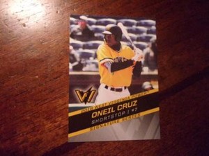 2018 WEST VIRGINIA POWER ONEIL CRUZ Minor League Single Card PITTSBURGH PIRATES
