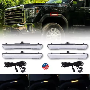 Lentes marcador lateral secuencial LED transparente Diode Dynamics para GMC Sierra HD 2020-22 - Imagen 1 de 11