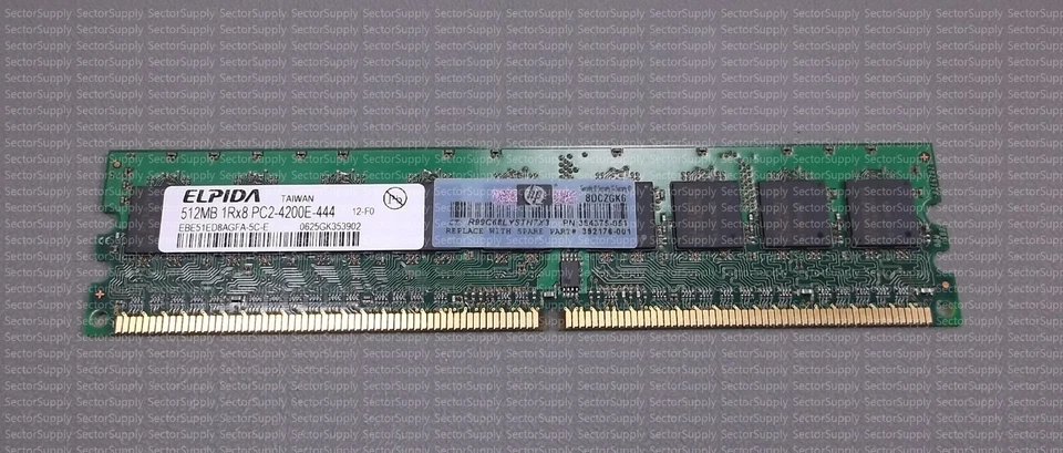 EBE51ED8AGFA-5C-E ELPIDA PC2-4200E-444 512MB Server Memory RAM - Image 1 of 1
