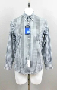 Nautica Performance Men's Dress Shirt, Size 14-14.5,32-33, Checkered, Poly/Elas - Picture 1 of 6
