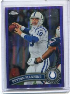 2011 Topps Chrome - PEYTON MANNING - Purple Refractor #110 - COLTS #d 415/499
