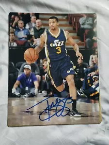 TREY BURKE UTAH JAZZ SIGNED AUTOGRAPHED 8x10 PHOTO COA BASKETBALL MICHIGAN 4 - Picture 1 of 1