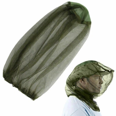 Face Travel Mosquito Camping Midge Net Insect Mesh Head Hatღ Protector 201-- - Image 1 of 4