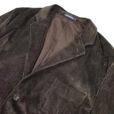 Lands' End Men's 100% Cotton 3-Button Corduroy Blazer Brown • 44R - Image 1 of 4