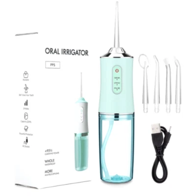 Irrigateur Buccal Électrique Sans Fil Hydropulseur Jet Dentaire Soin Familial - Immagine 1 di 4