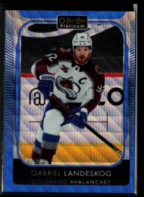 2021-22 O-Pee-Chee Platinum Blue Surge #161 Gabriel Landeskog - Image 1 of 2