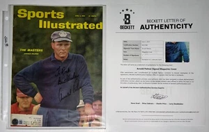 Arnold Palmer Auto Autograph Signed Magazine Cover Sheet Beckett BAS 3789 - Picture 1 of 1