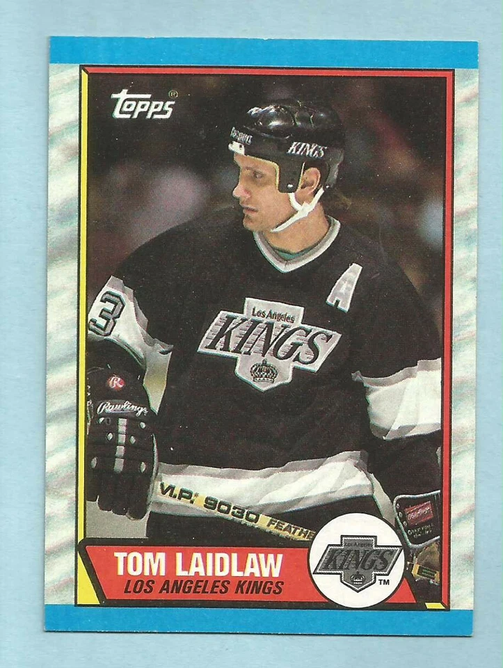 1989-90 Topps Hockey Tom Laidlaw #34 Los Angeles Kings PACK FRESH! - Image 1 of 1