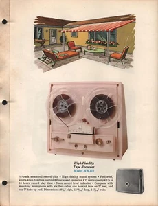 Ad Sheet - Emerson - 1964 - Tape Recorder - Tri-Fold Models: MM313, SS333, MM314 - Picture 1 of 2