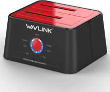 WAVLINK Dual Bay External Hard Drive Docking Station, USB 3.0 to SATA I/II/III f