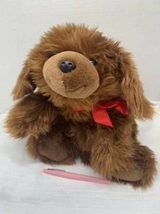 Gund Puppy Dog Plush Stuffed 16" Soft Laying Flat Furry Floppy Reddish Brown VTG - Picture 1 of 10