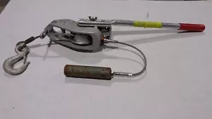 LINCOLN LUG-ALL 3/4 TON CABLE HOIST / SWAGED BALL CABLE SOCKET TOWER TENSIONER - Picture 1 of 11