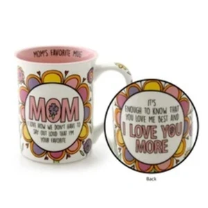 Taza favorita Our Name Is Mud Moms 4052340 taza de café 16 oz gres ONIM - Imagen 1 de 1