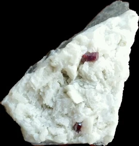 Gemmy Blood Red CINNABAR Crystals + Dolomite , weight 142 grams  - Picture 1 of 6