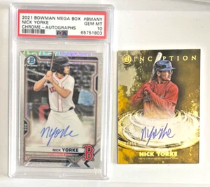 2021 Bowman Inception Primordial Prospects Gold Foil /50 Nick Yorke #PPA-NY Auto - Picture 1 of 2