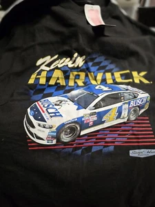 Kevin Harvick Black 2-sided T-shirt #4 Busch Beer 3XL NWT - Picture 1 of 2