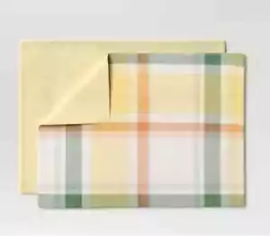 Tovagliette estive a quadri soglia (set di 2) - misto cotone primaverile 14" x 19" NUOVE - Foto 1 di 15