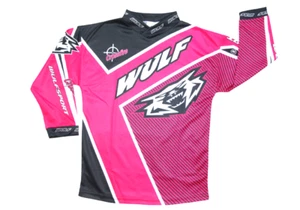 Camisa de Carrera Wulfsport Niños Crossfire Rosa Motocross MX EDADES 11-13 - Imagen 1 de 1