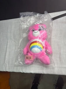 Cheer Bear Care Bears Plush Rainbow Belly Pink Stuffed Toy New In Bag 8 Inch Col - Picture 1 of 4